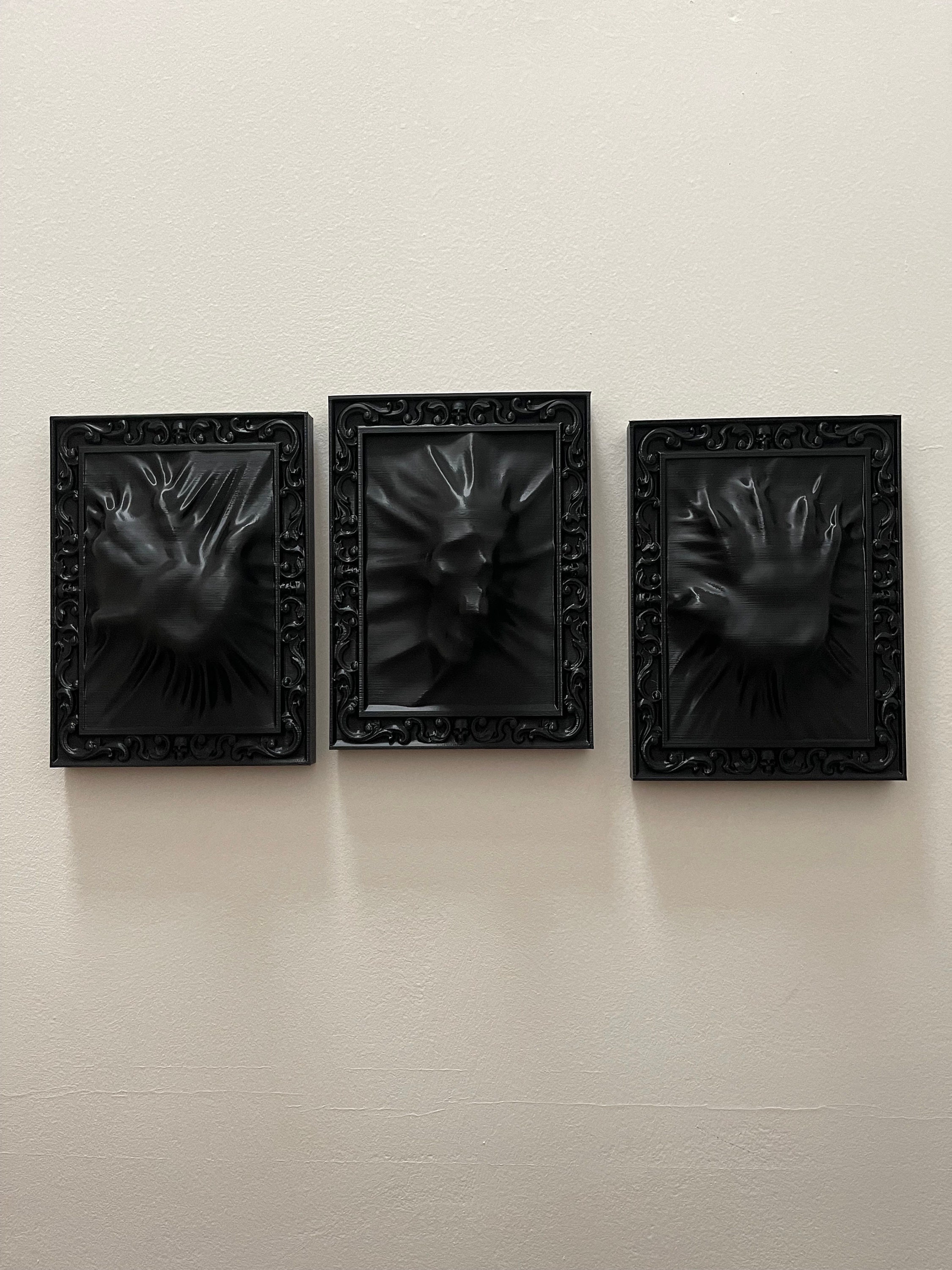 Uniquely Striking Gift: Quality 3D Printed Face Frame - Ideal for Gothic Collectors!