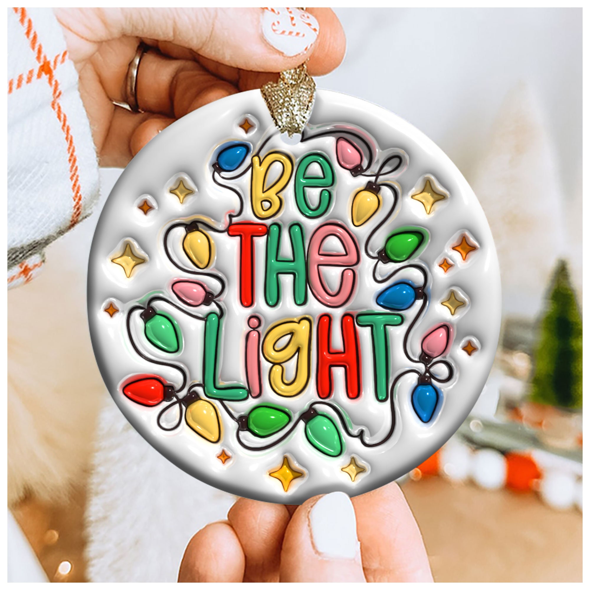 3D Inflated Jesus Christmas Ornament