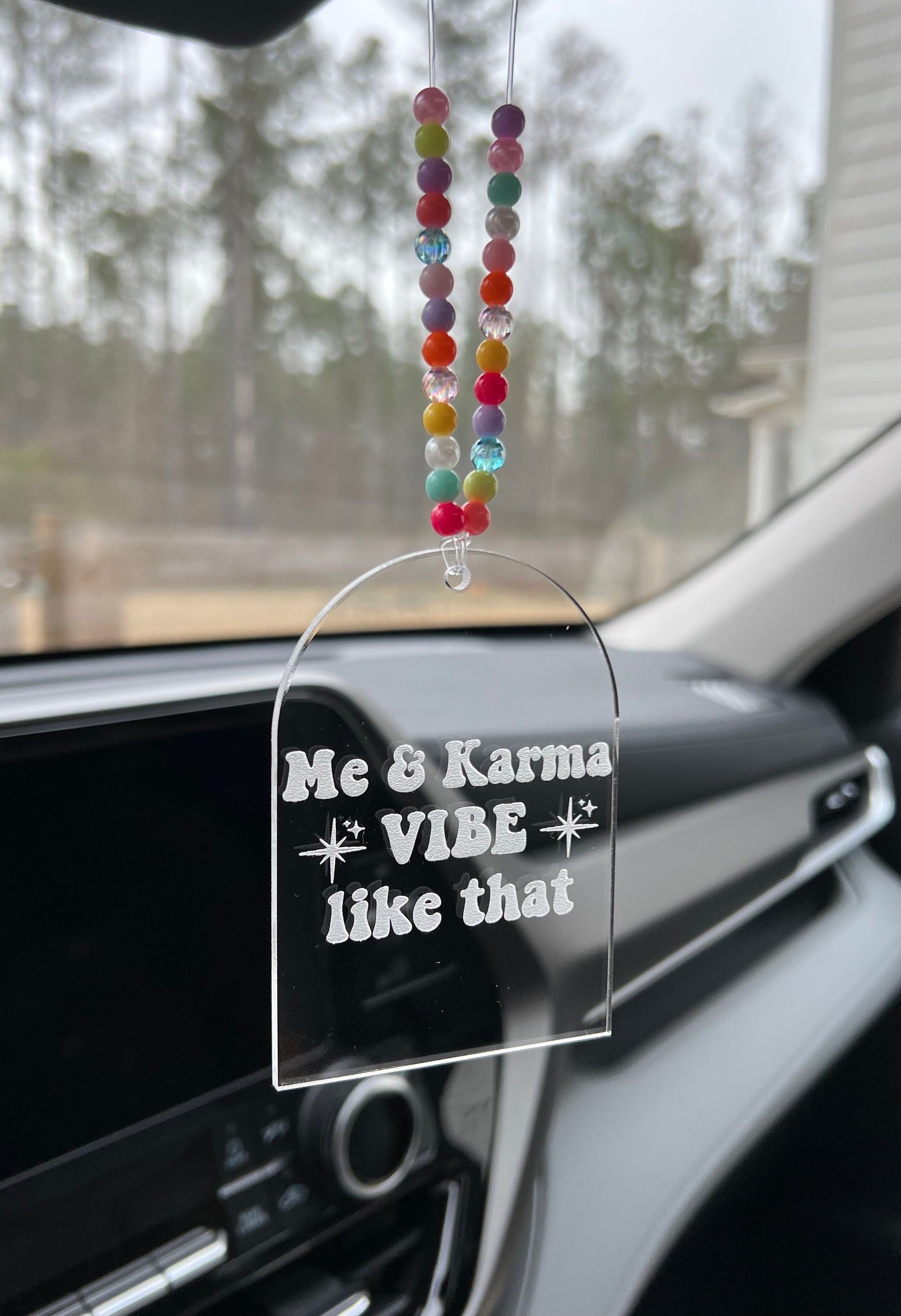Car charm, car accessories, rearview mirror decor