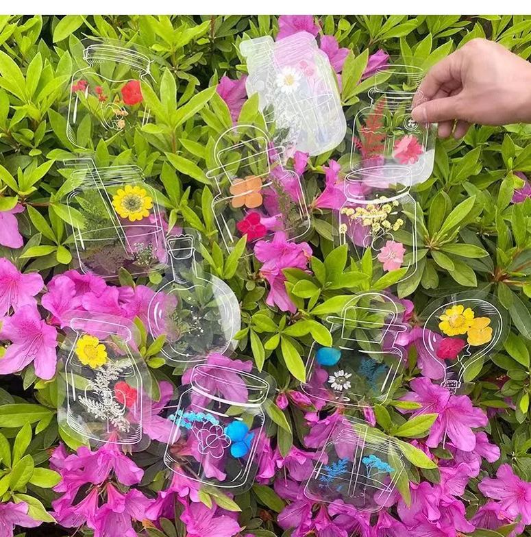 🌼DIY Transparent Dried Flower Bookmarks