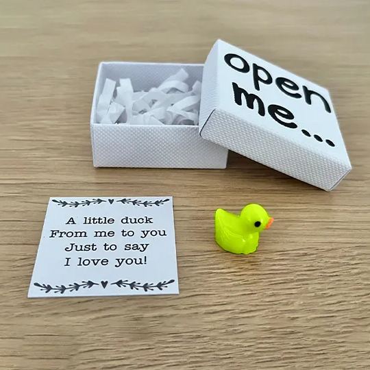 I Love You Gift, Duck Gift, Matchbox Gift