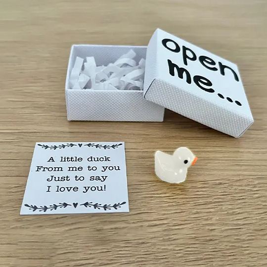 I Love You Gift, Duck Gift, Matchbox Gift