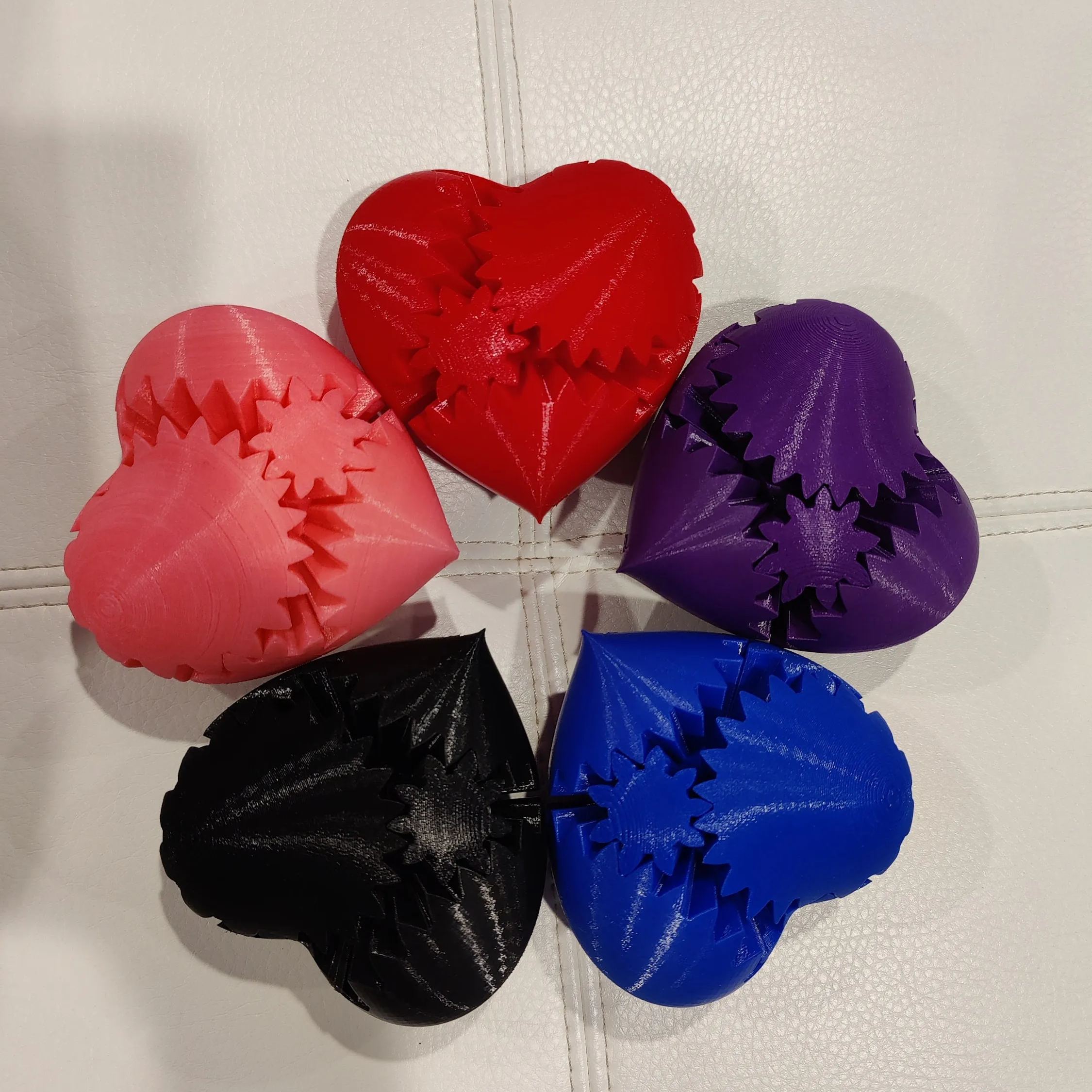 3D Printed Heart Gears
