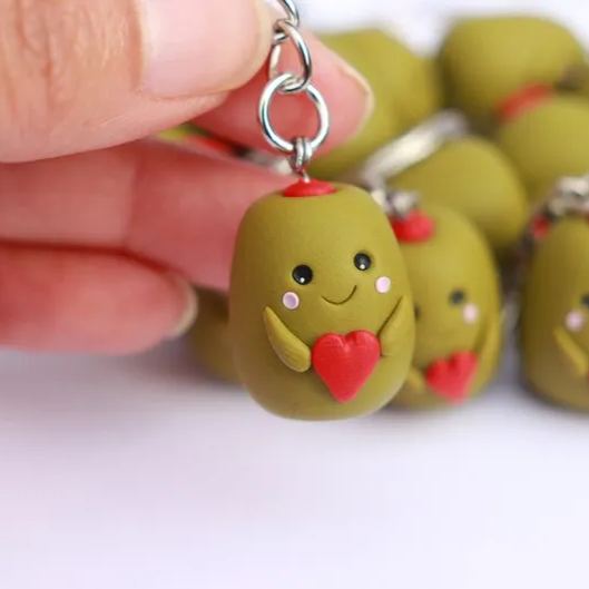 🌲2024 Christmas Hot Sale🔥Kawaii Olive Keychain Olive You