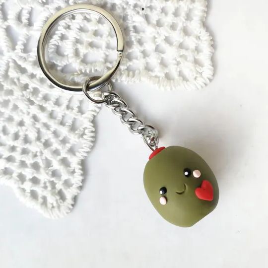 🌲2024 Christmas Hot Sale🔥Kawaii Olive Keychain Olive You
