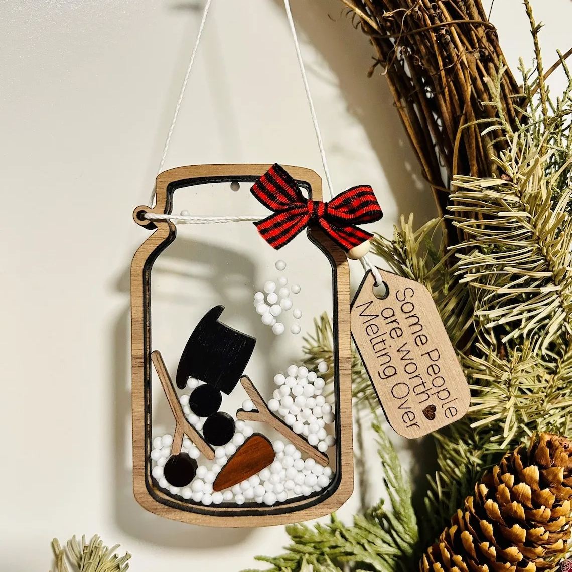 Snowman Shaker Ornament