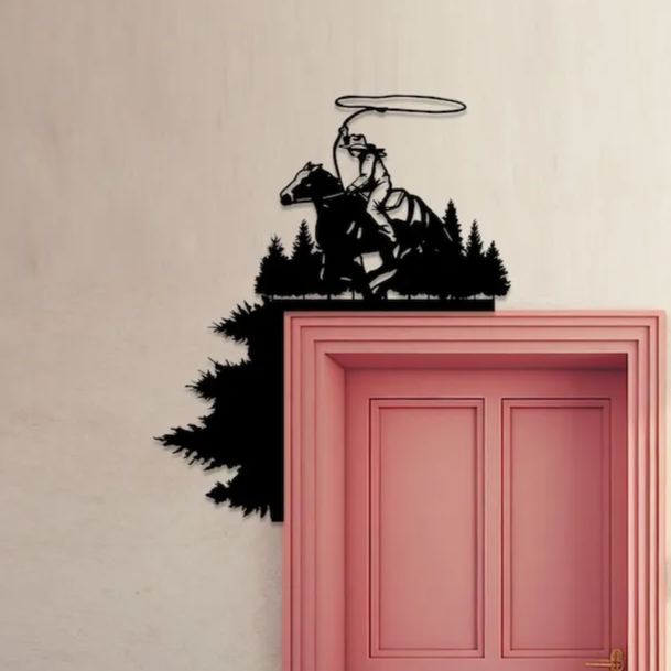 🎄2024 New Year gift--Cowboy welcome door corner