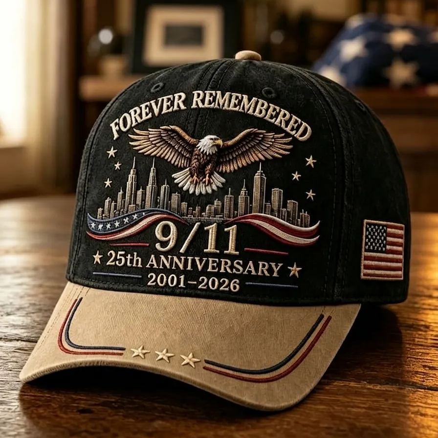 Unisex Retro 9.11 Forever Remember Printing Hat