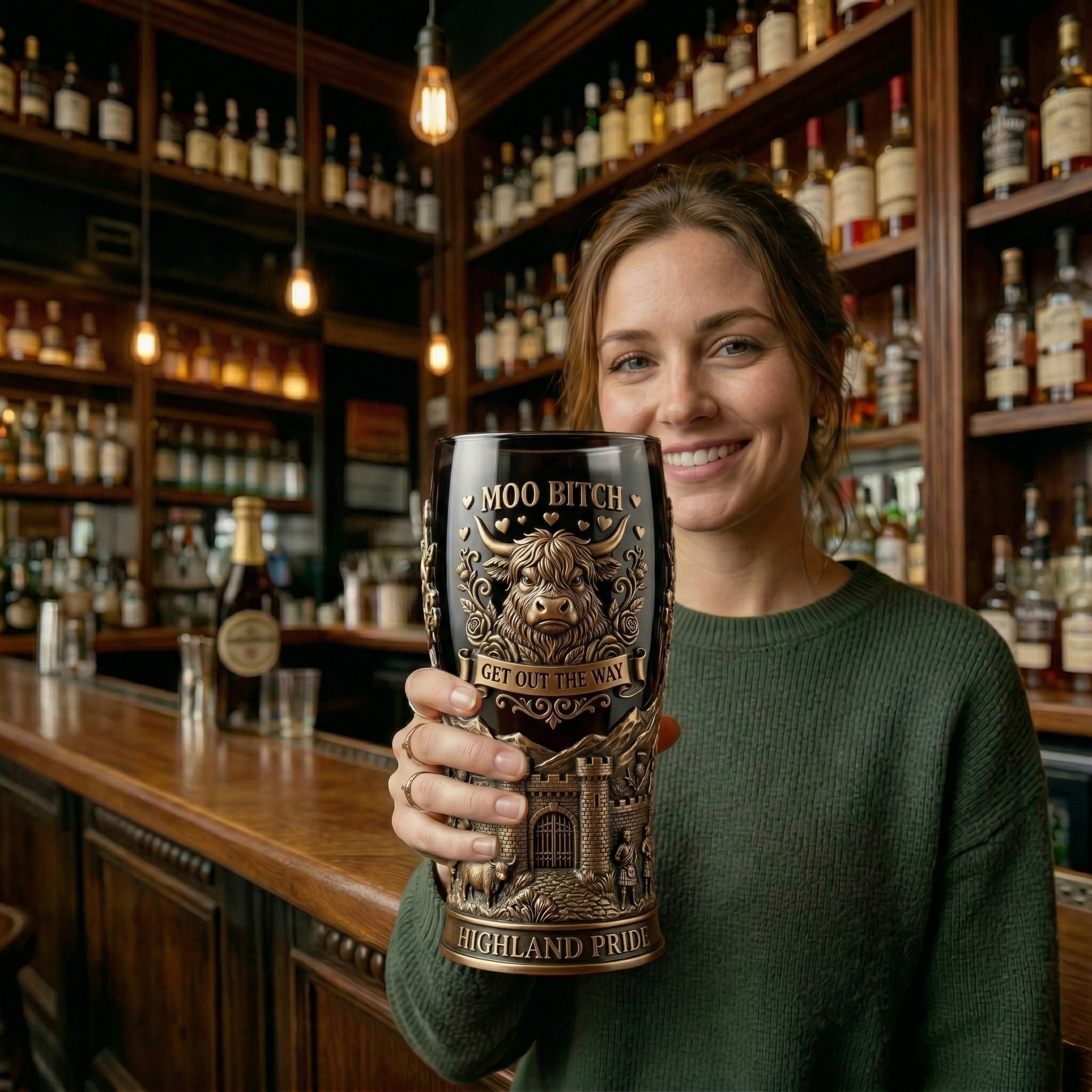 Highland Cow Beer Stein