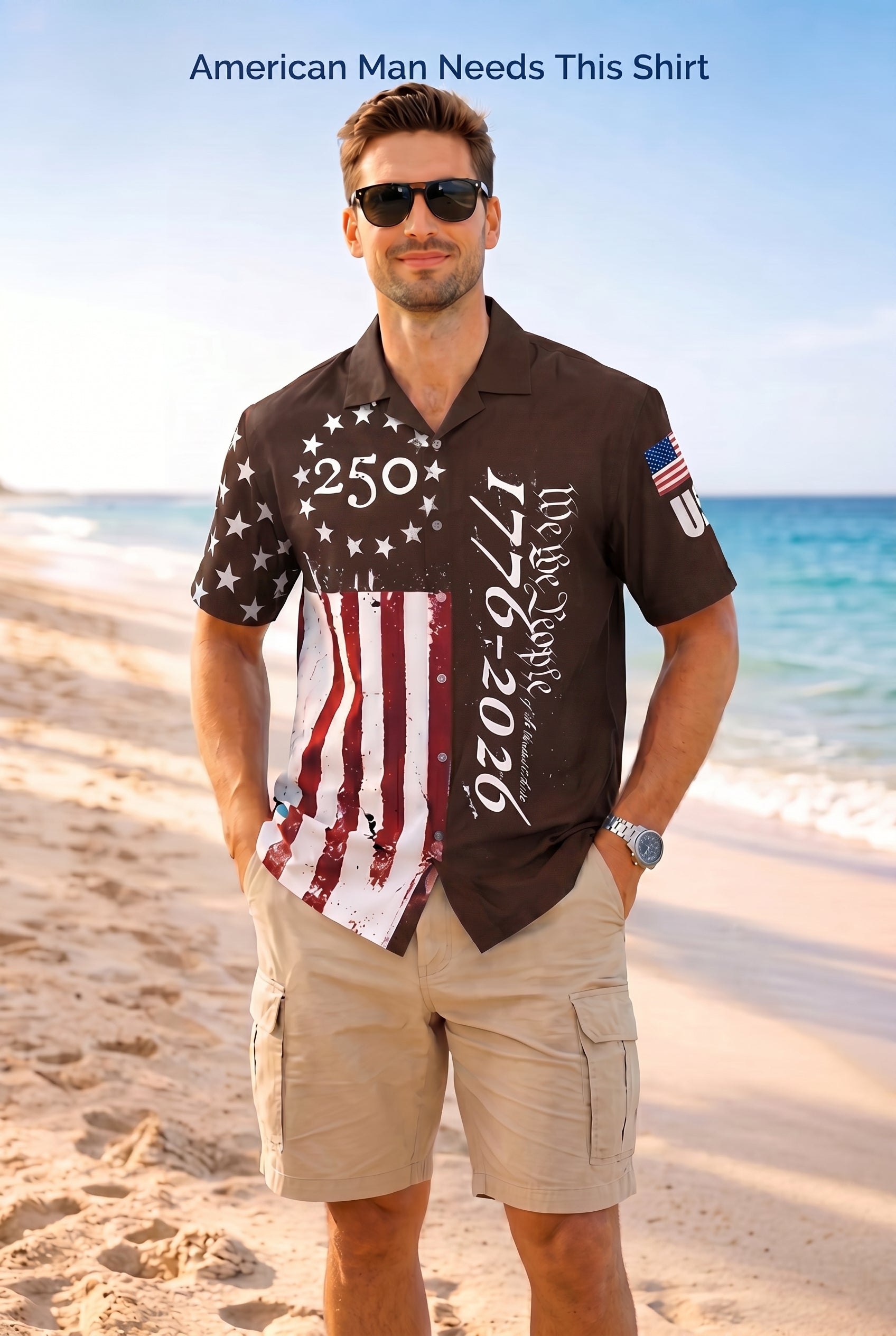 🇺🇸 250th Anniversary "We The People" Hawaiian Shirt