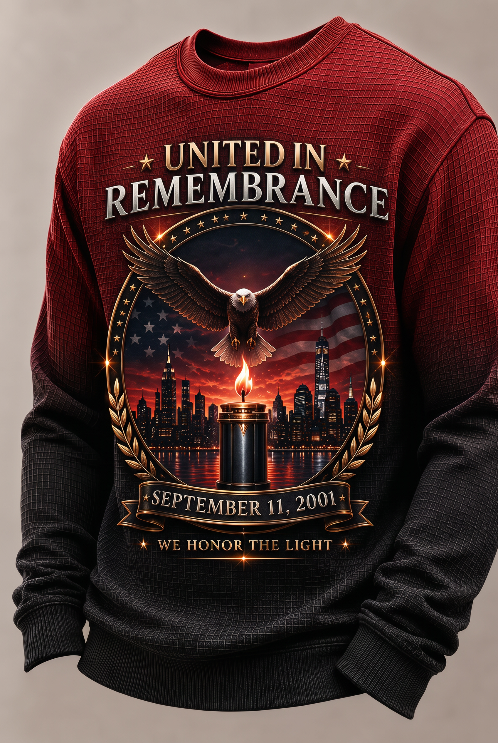 Men's 9/11 Commemorative Print Sweatshirt