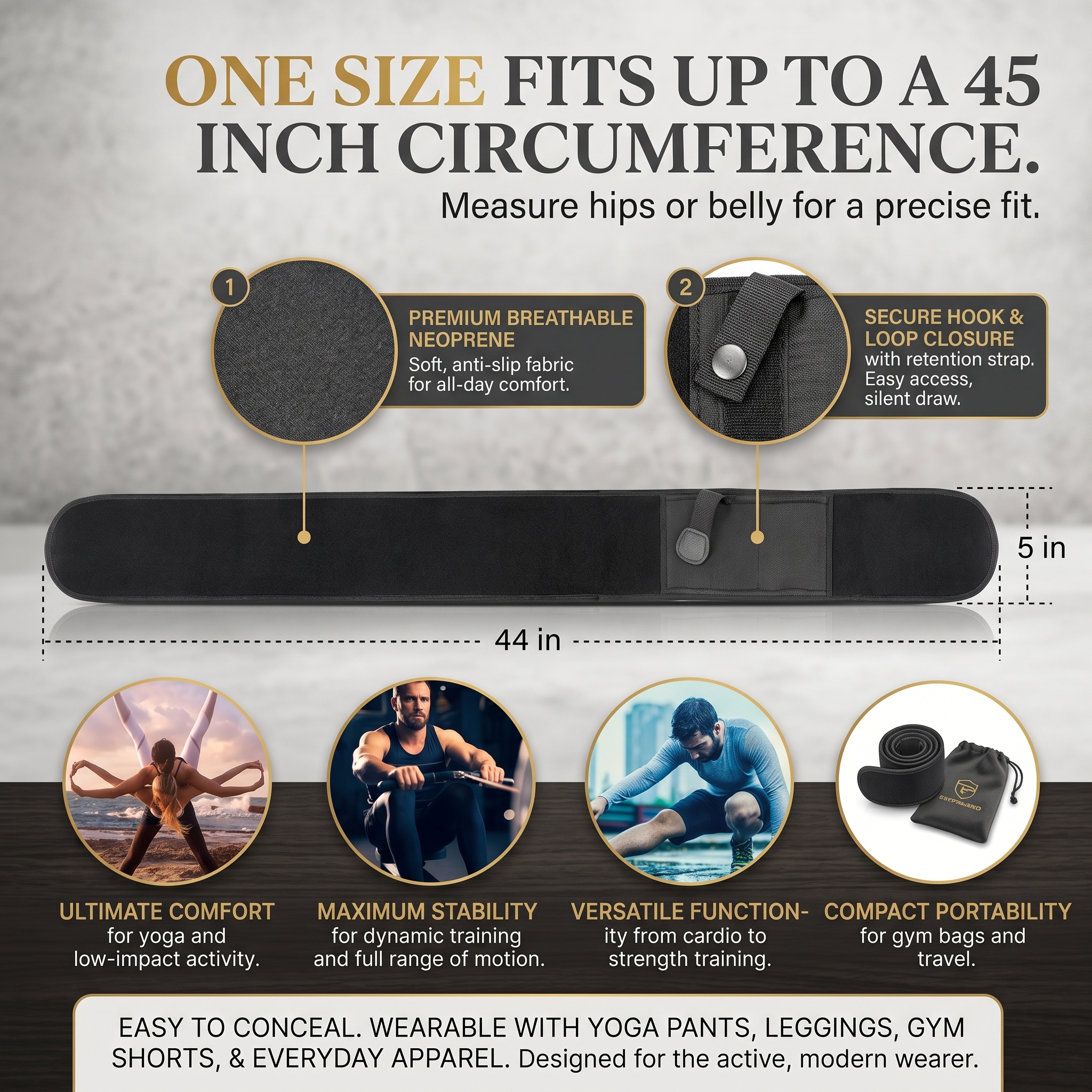 Concealed Carry, Reinvented All-Day Comfort Belly Band Holster