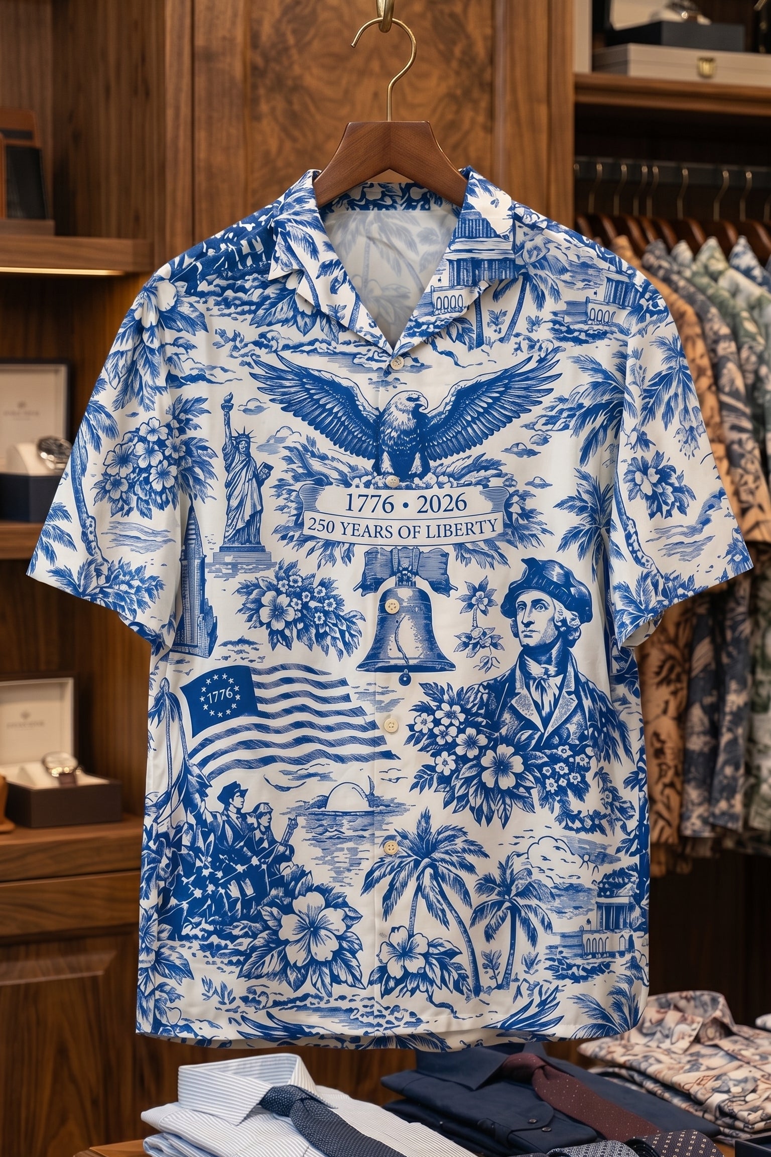 America 250th Anniversary Hawaiian Shirt