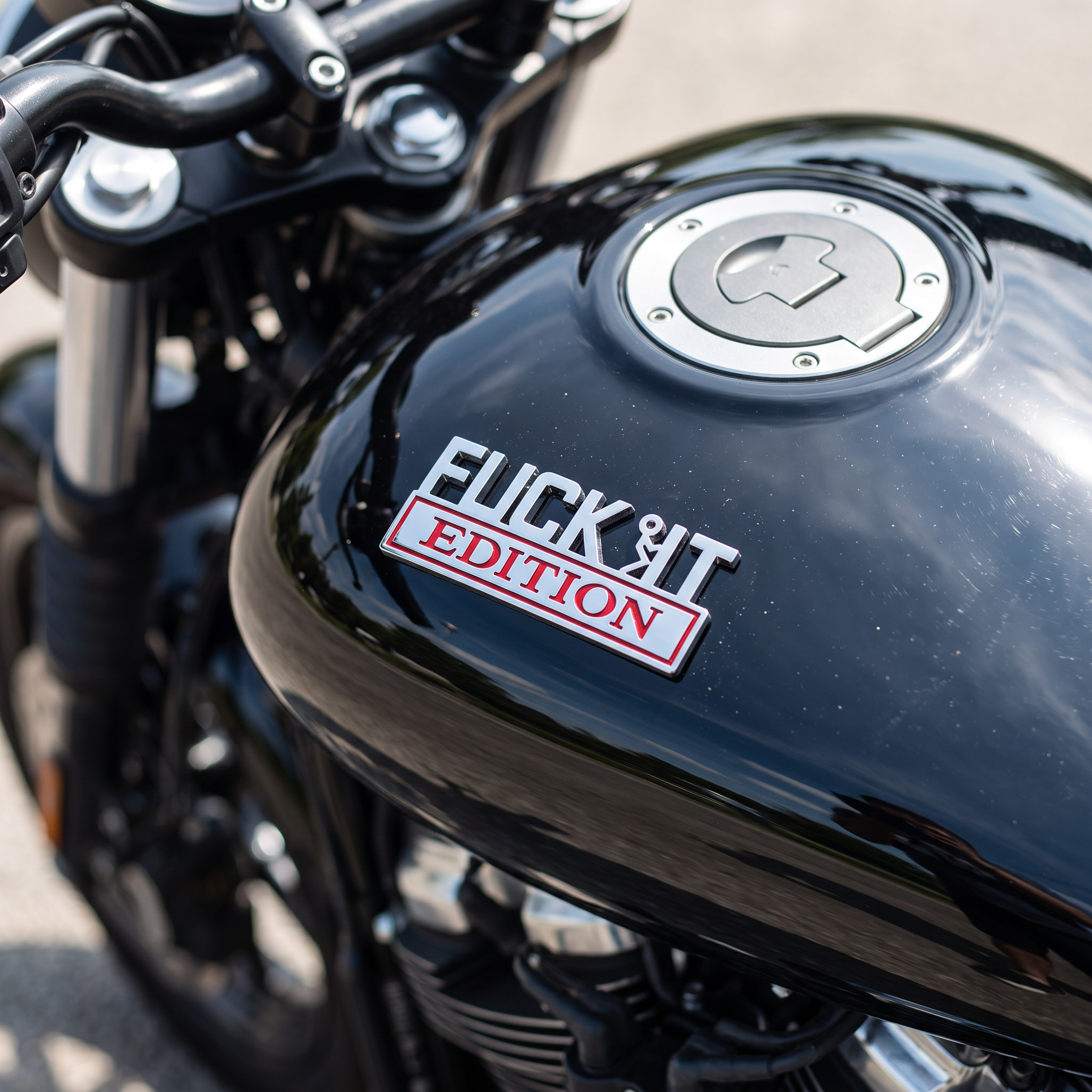 Funny "F*CK IT EDITION" Metal Car Emblem 3D Badge