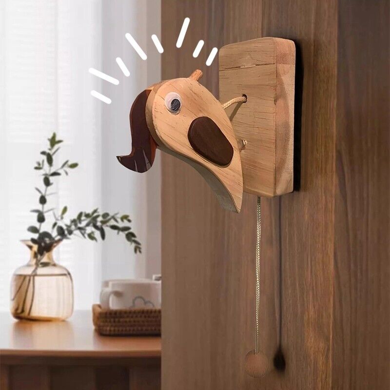 Woodpecker Doorbell Wooden Door Knocker 