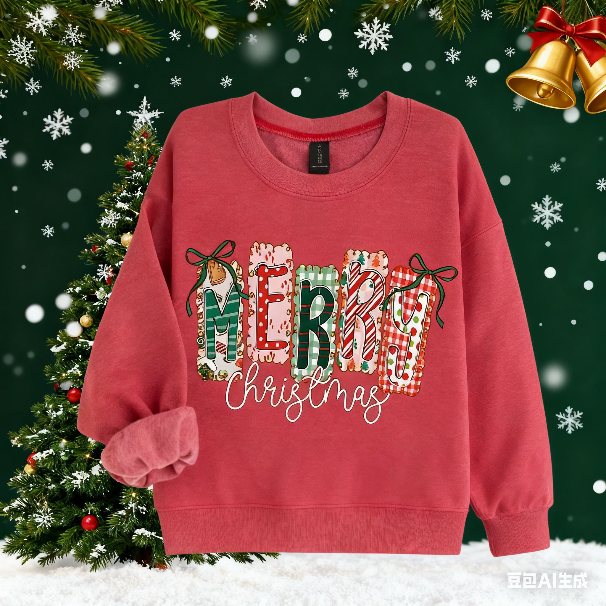 Coquette Christmas Tree Sweatshirt（Buy 2 Free Shipping）