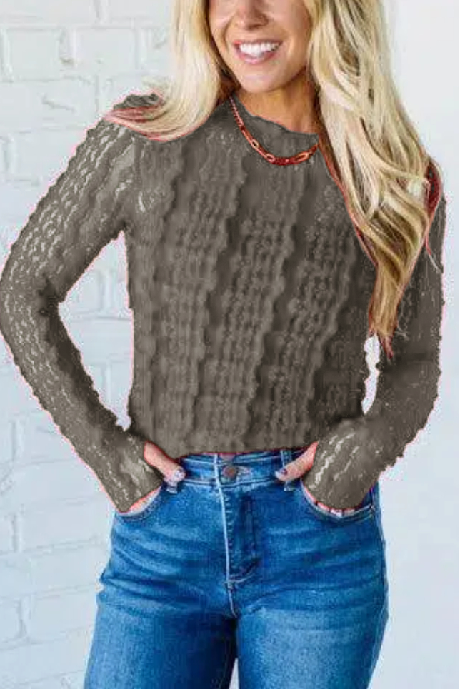 Ruffled Lace Top