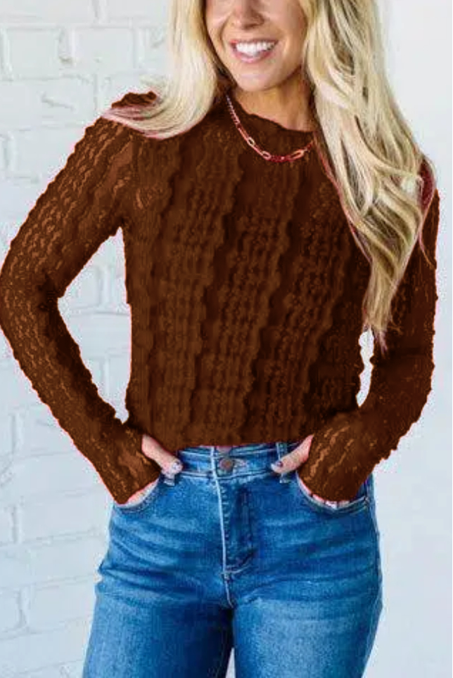 Ruffled Lace Top