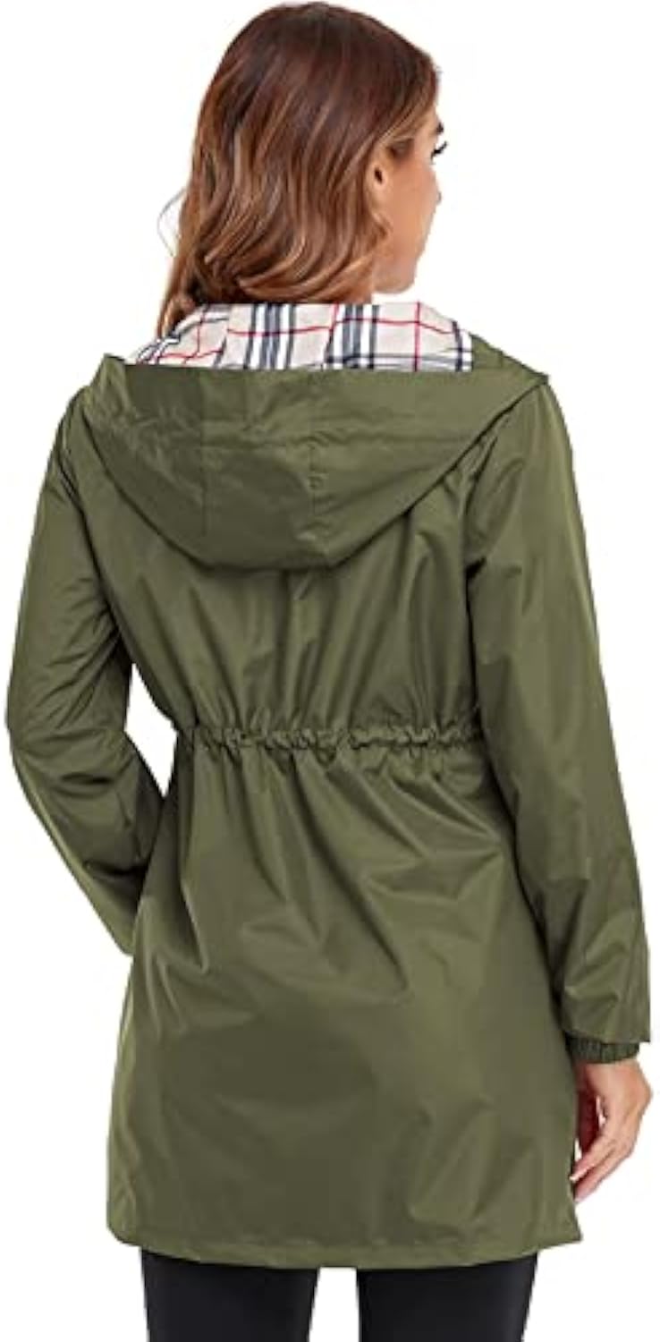 Women's Hooded Light Raincoat