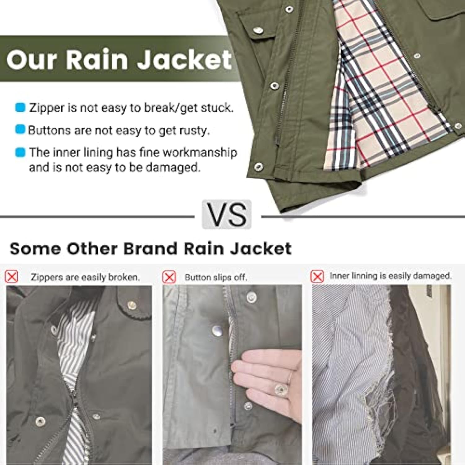 Women's Hooded Light Raincoat