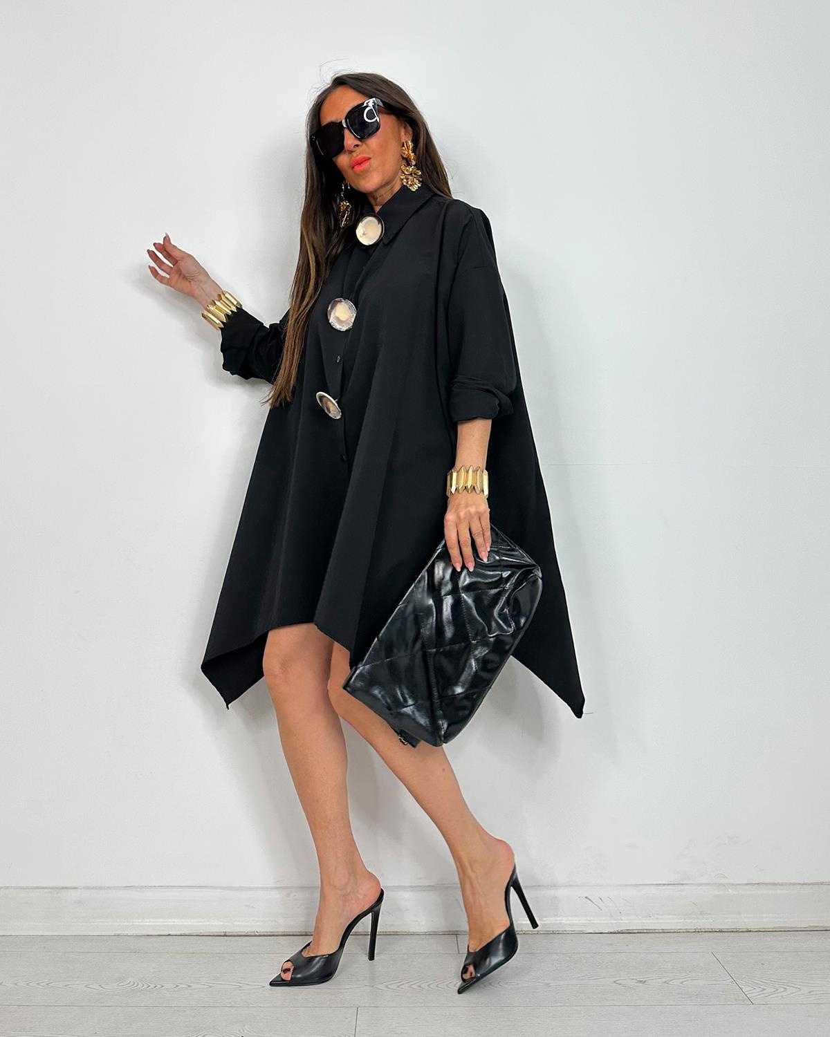 Trendy Asymmetrical Longline Shirt