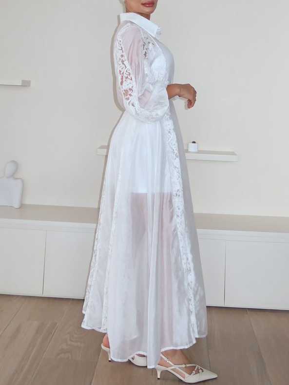 Women's Elegant Lace Maxi Dress
