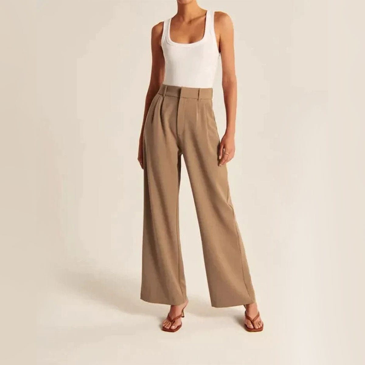 👩🏻‍🦰💕👩🏽Must-have items for every woman🎊Wide Leg Tailored Pants