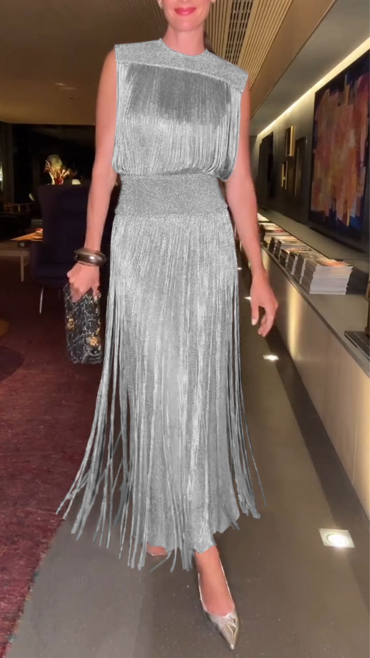 Tassel Elegant Two-Piece Dress