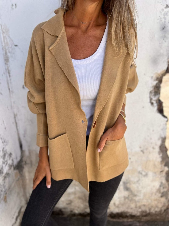 Autumn and Winter Lapel Long Sleeve Casual Jacket