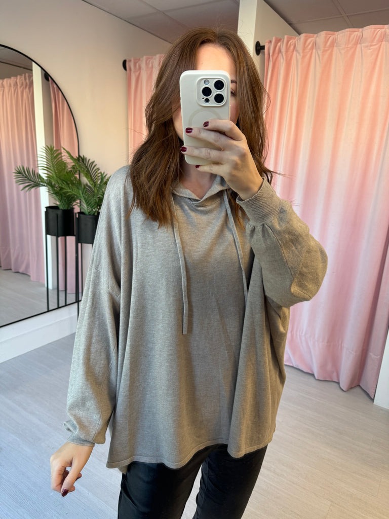 Loose Knitted Hoodie