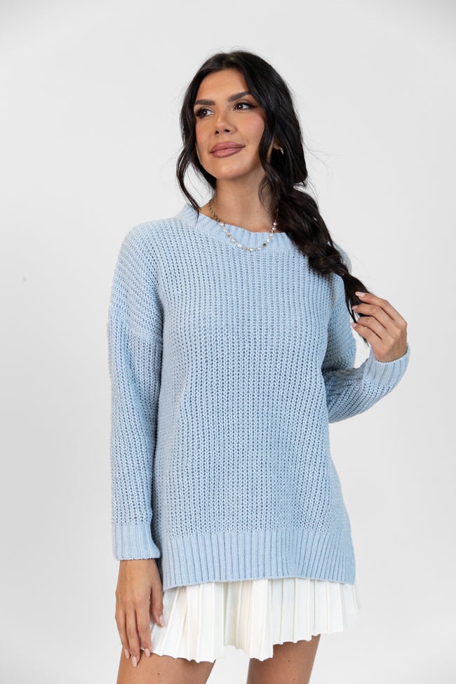Knitted High Low Hem Sweater