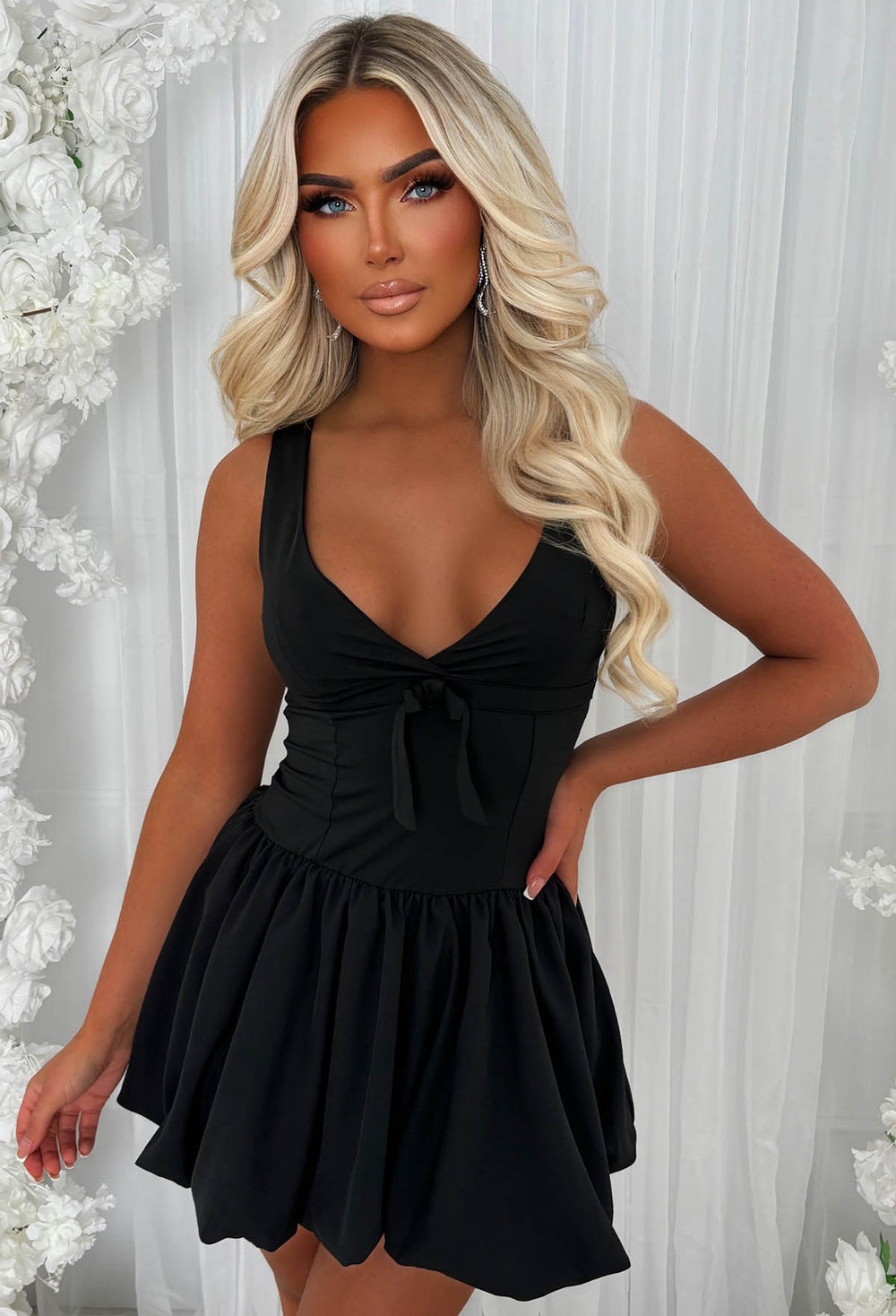 Bow Tie Puffball Dress