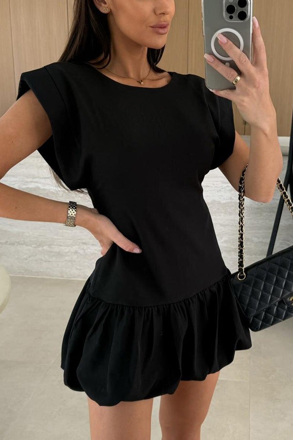 Ruffle Fitted Mini Dress