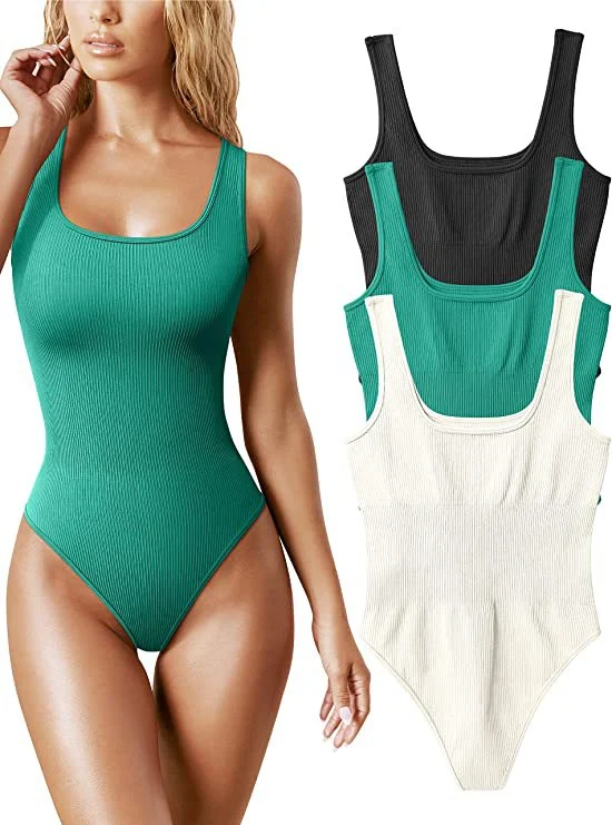 💖U-neck sleeveless tank top Bodysuits