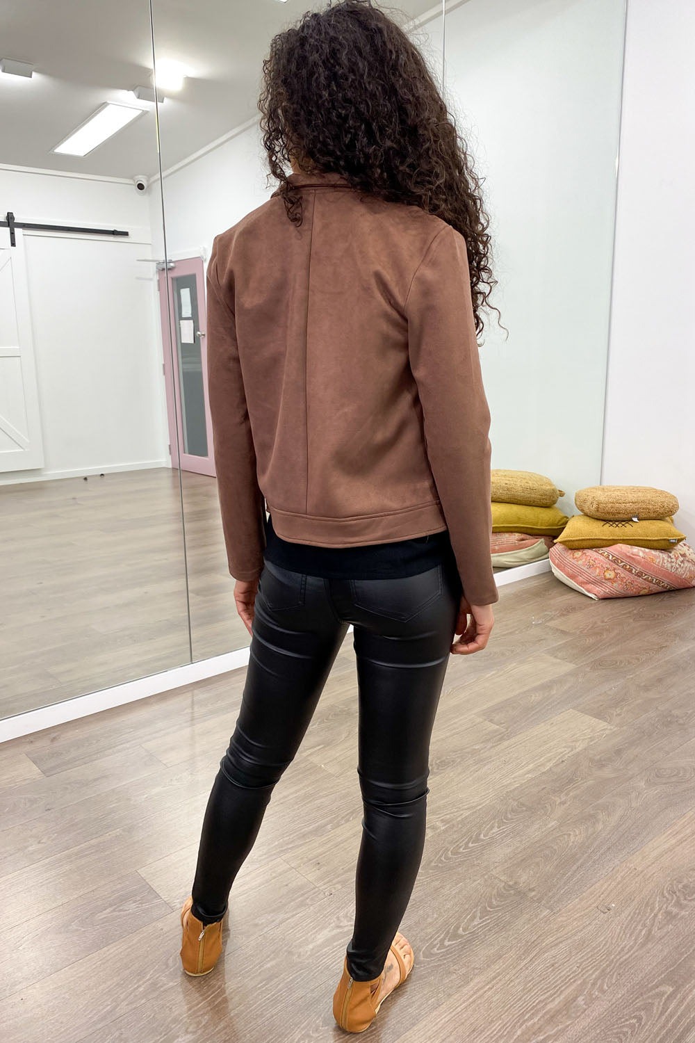 Cropped Biker Jacket