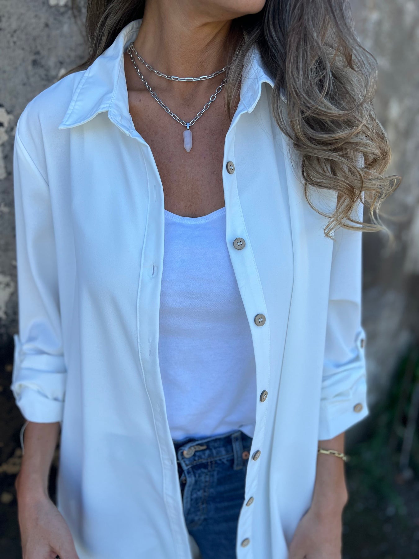 Casual Lapel Solid Color Shirt Coat