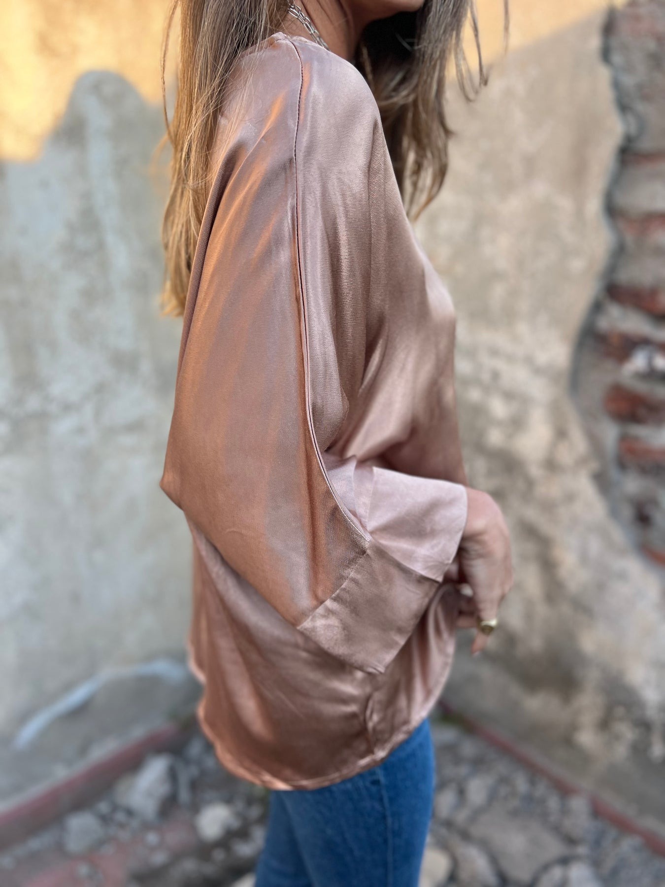 Smooth Silk Fiber Blouse