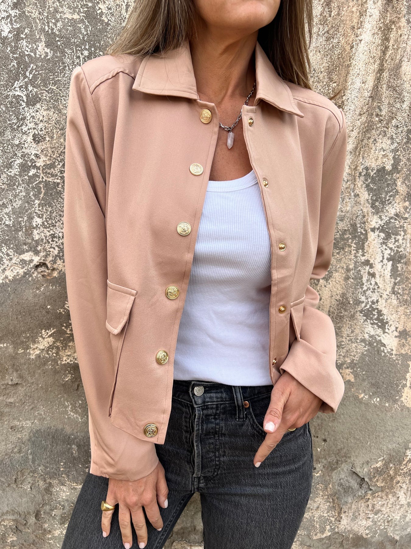 Lapel Button Jacket