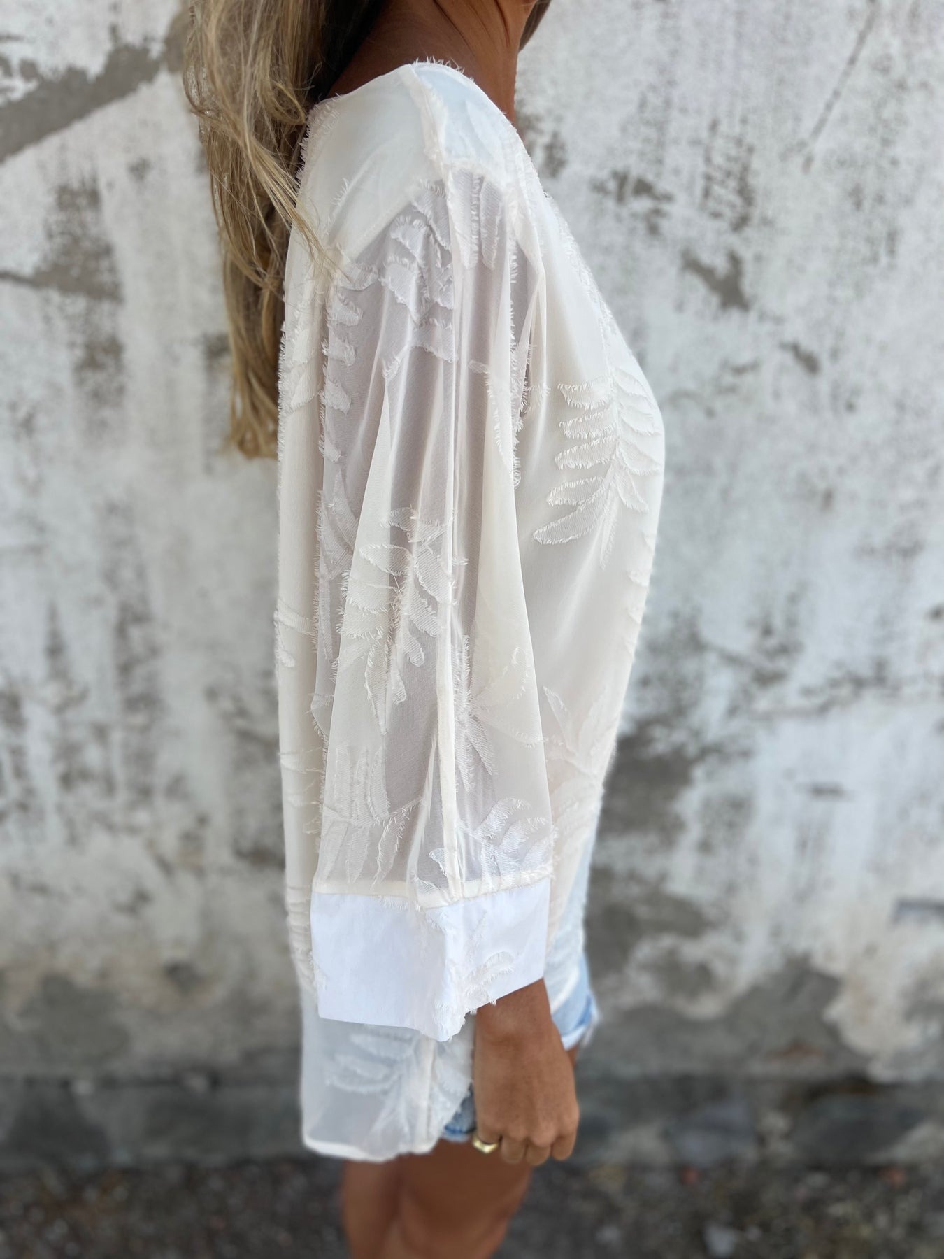 Leaf Chiffon Blouse