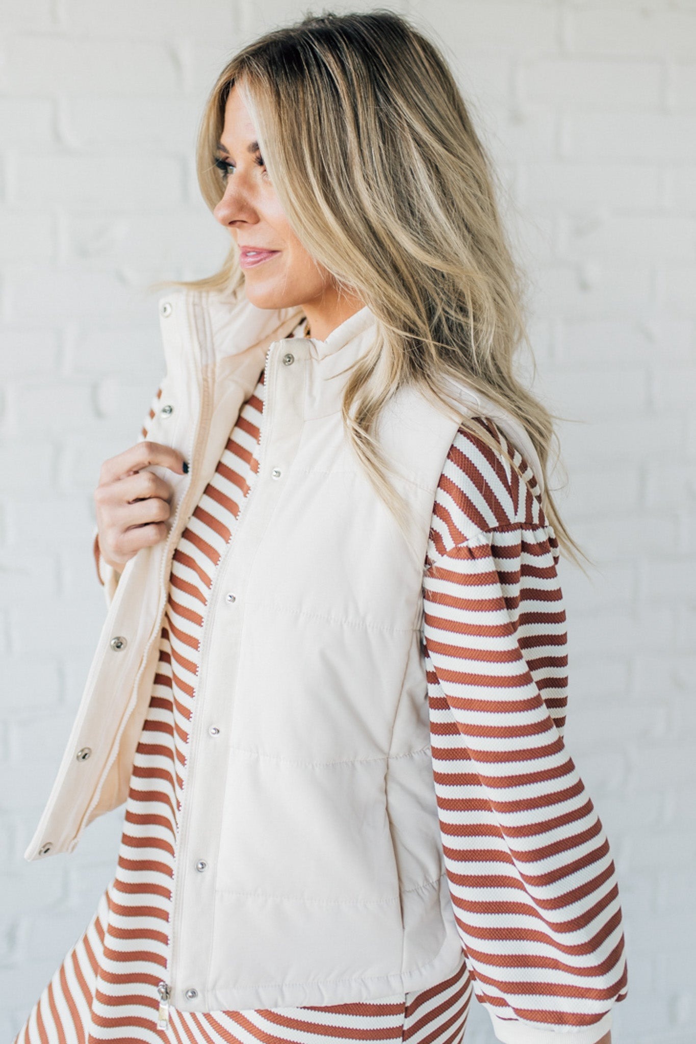 Cotton Zipper Vest