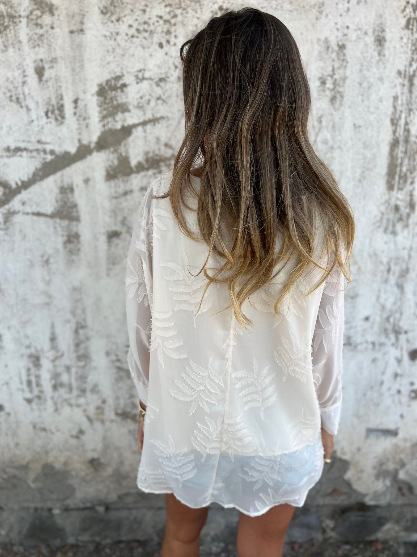 Leaf Chiffon Blouse