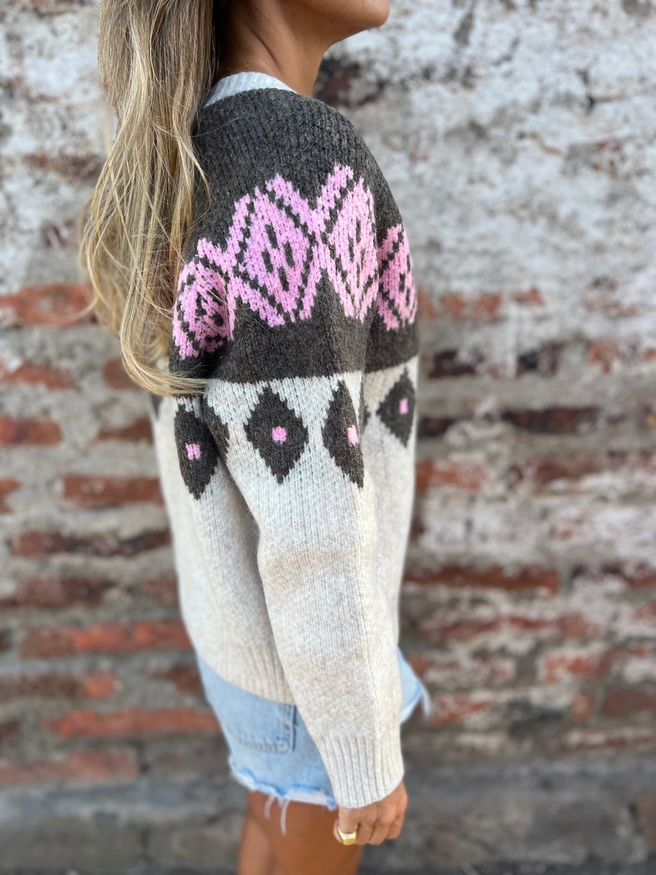 Semi-Elasticated Printed Button Vest