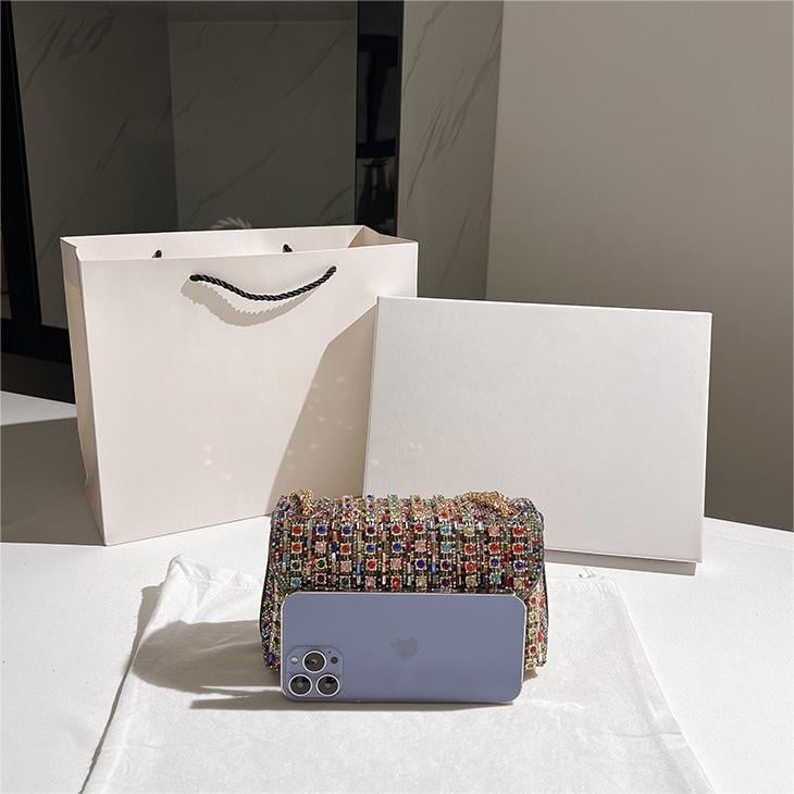 Women's Rhinestone Decorated Evening Bag