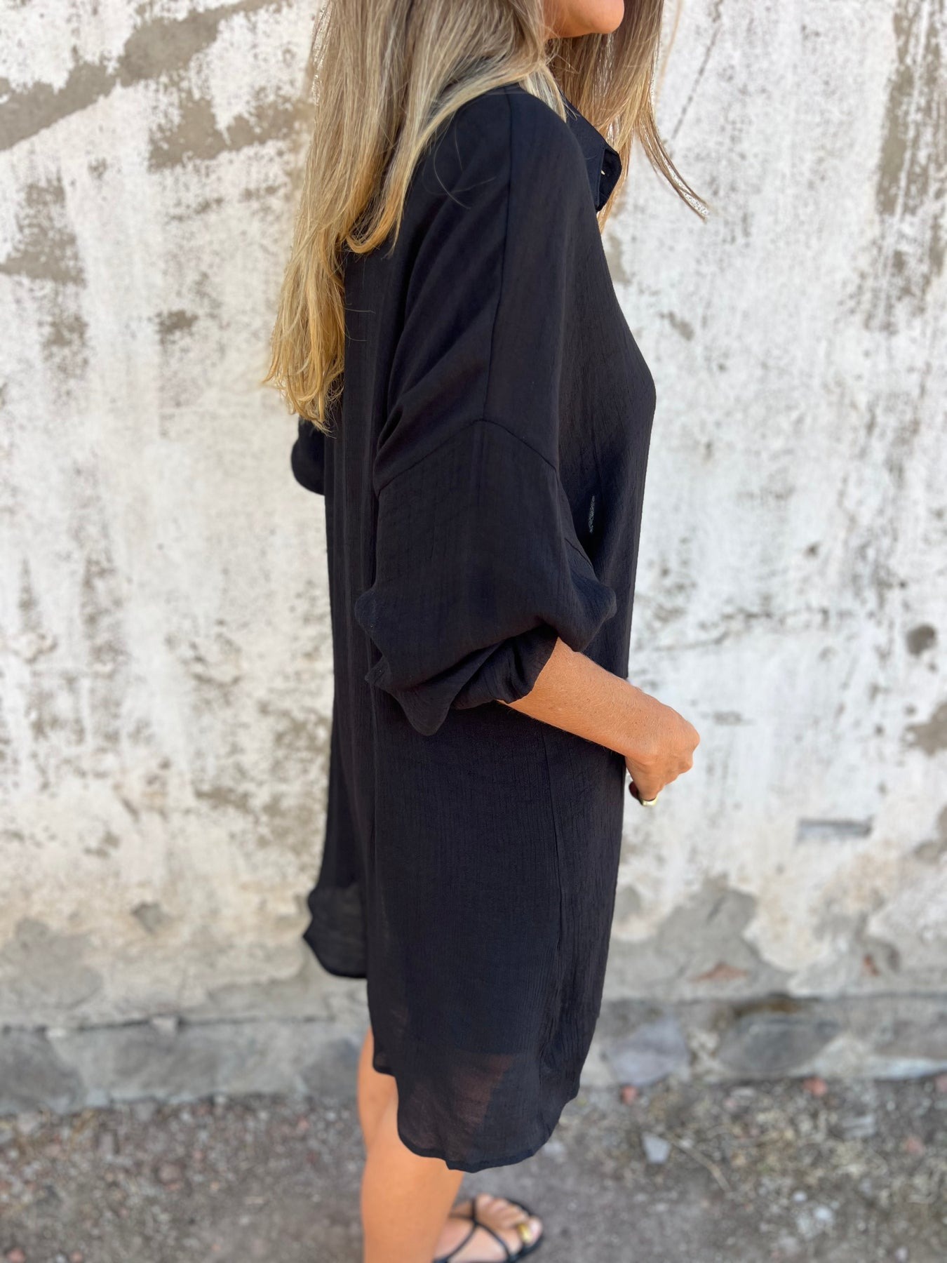 Solid Color Loose Shirt And Shorts Two-Piece Set