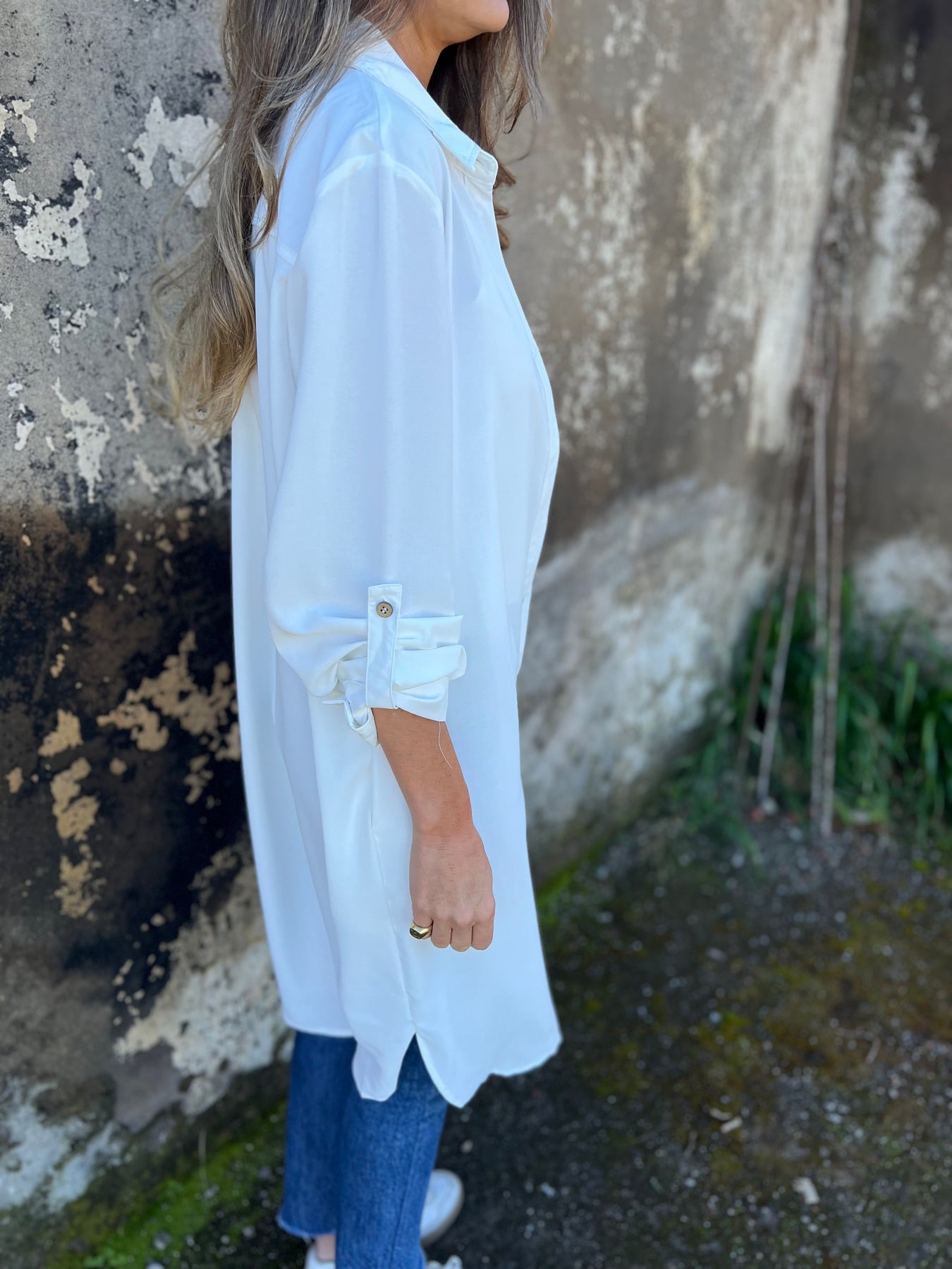 Casual Lapel Solid Color Shirt Coat