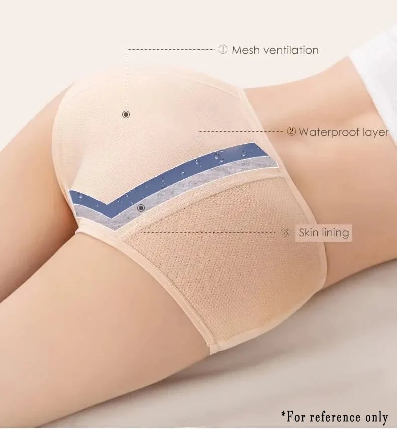 Premium Satin Antibacterial Ice Silk Moisture-absorbing Panties