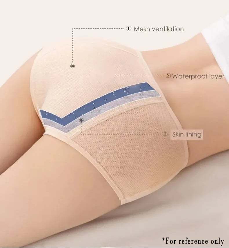 Premium Satin Antibacterial Ice Silk Moistureabsorbing Panties