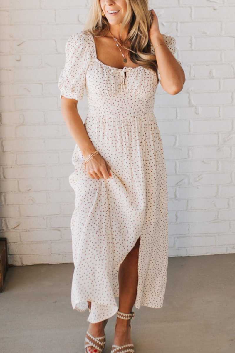 Polka Dot Midi Dress