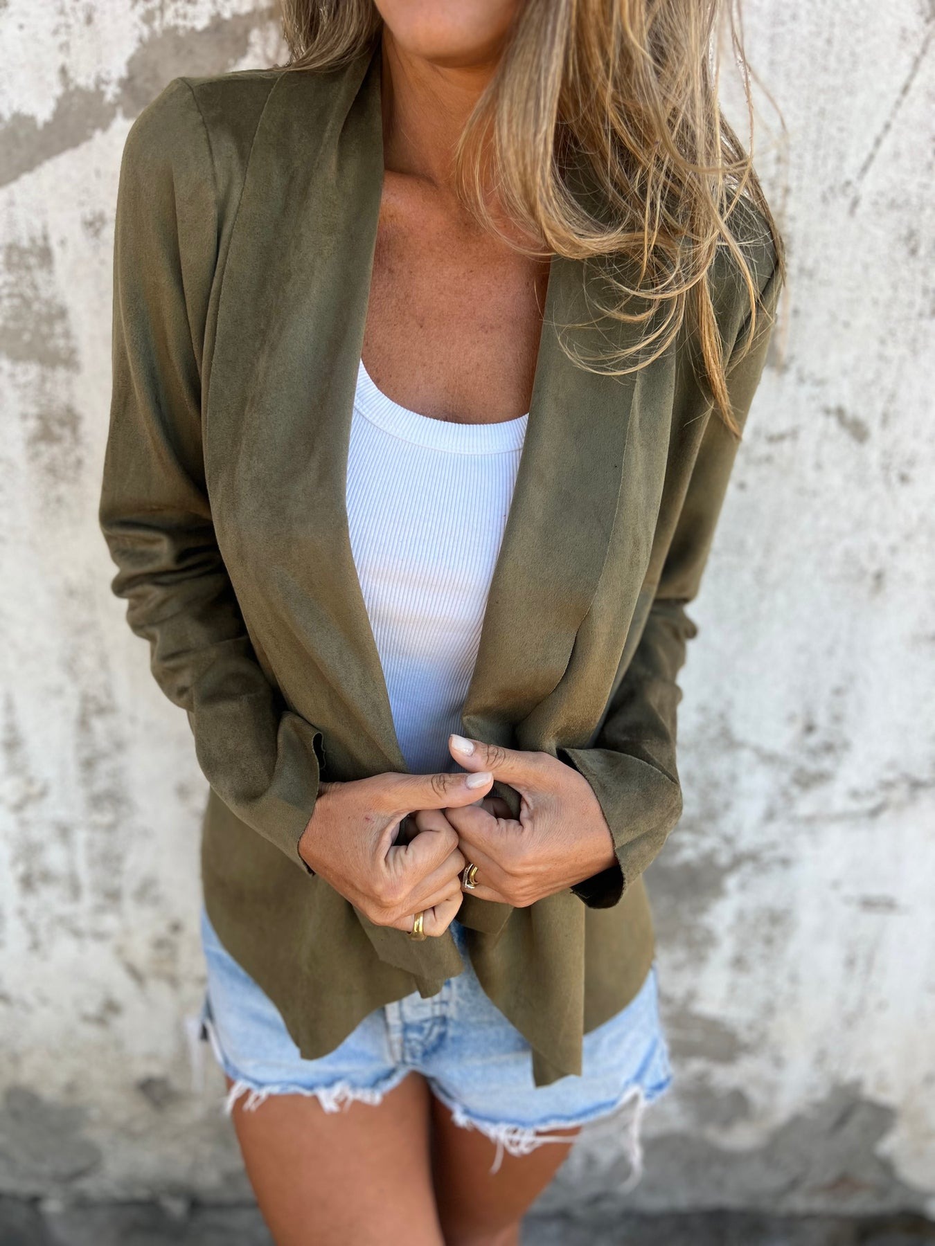 Comfortable Suede Coat