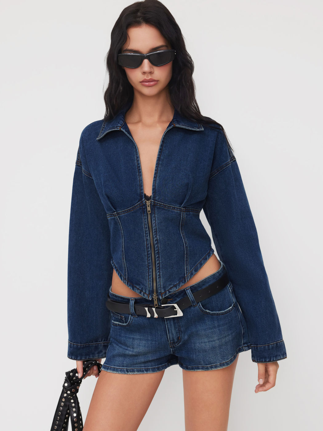 Distressed Ruffle Shorts